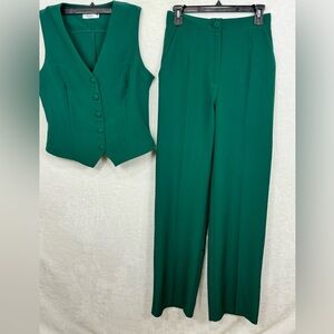 Mora Fashion 2 Piece Suit - Green - Size M